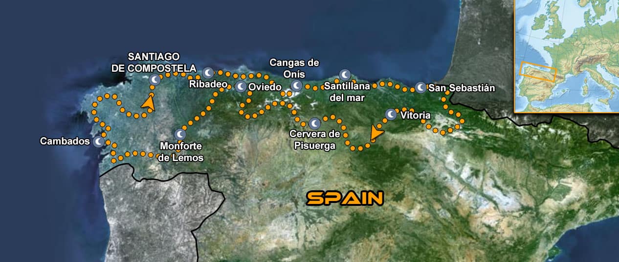 Green Spain Map - IMTBike