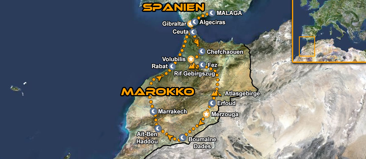 Karten Magische Marokko