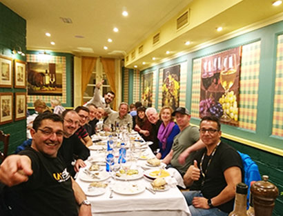 Ankunft in Málaga, Sicherheitseinweisung, Welcome Dinner