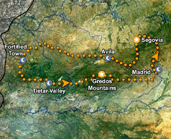 Gredos Mountains Map